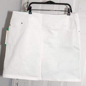 White - Women's S.C.& CO. Stretch‎ denim Skort Skirt